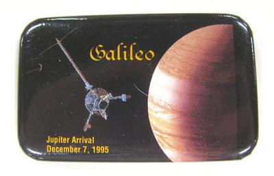Promotional Button, Galileo Jupiter Arrival