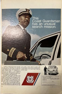 Poster, "This Coast Guardsman has an unusual search mission"