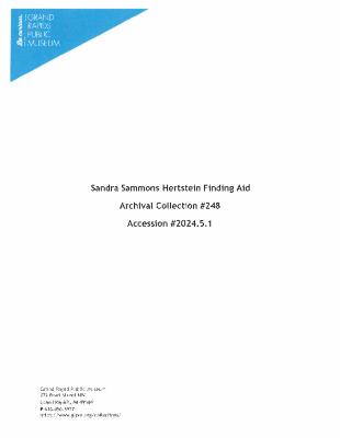 Archival Collection #248 - Sandra Sammons Hertstein