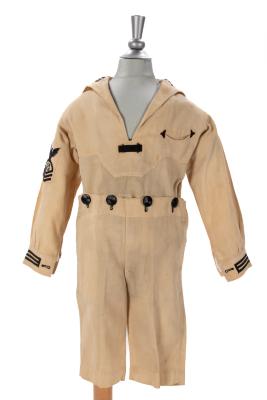 Child's 2-piece Sailor Suit, Cream And Black
