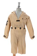 Child's 2-piece Sailor Suit, Cream And Black