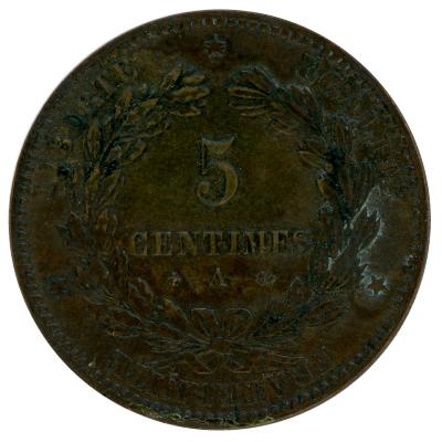 Coin, France, 5 Centimes