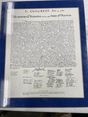 Document Reproduction The Declaration Of Independence