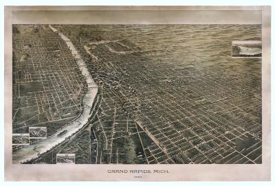 Birdseye Map, Grand Rapids