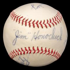 Autographed Baseball, Eddie Hurley