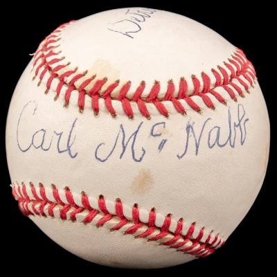 Autographed Baseball, Carl McNabb