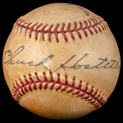 Autographed Baseball, Chuck Hostetler