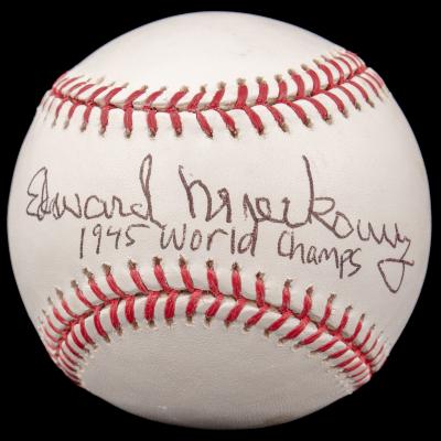 Autographed Baseball, Ed Mierkowicz