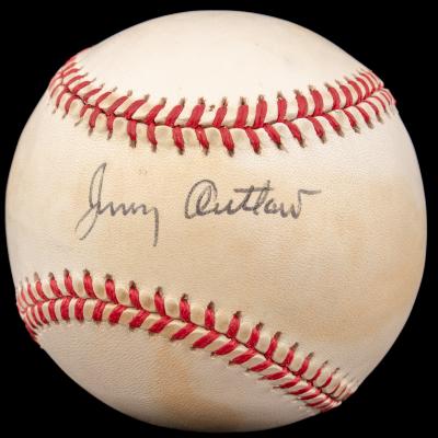 Autographed Baseball, Jimmy Outlaw