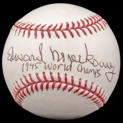 Autographed Baseball, Ed Mierkowicz