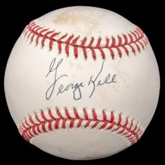 Autographed Baseball, George Kell