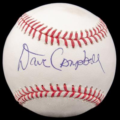 Autographed Baseball, Dave Campbell