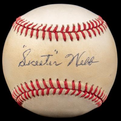 Autographed Baseball, Skeeter Webb