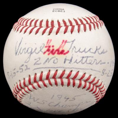 Autographed Baseball, Virgil Trucks