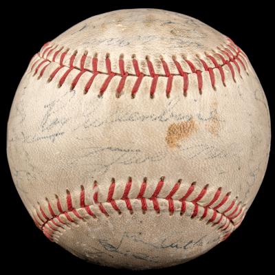 Autographed Baseball, 1945 Tiger Team Ball