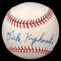Autographed Baseball, Dick Kryhoski