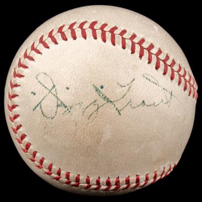 Autographed Baseball, Dizzy Trout