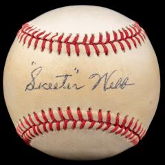 Autographed Baseball, Skeeter Webb