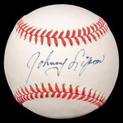 Autographed Baseball, Johnny Lipon