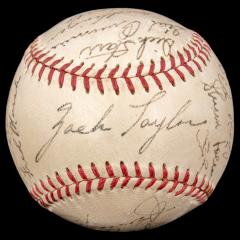 Autographed Baseball, Zack Taylor