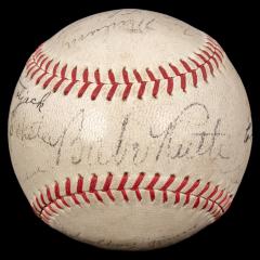 Autographed Baseball, Babe Ruth
