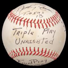 Autographed Baseball, Johnny Neun