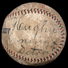 Autographed Baseball, Hughie Jennings