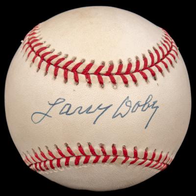 Autographed Baseball, Larry Doby