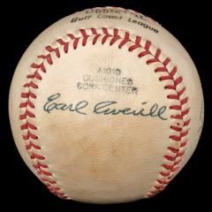 Autographed Baseball, Earl Averill Sr.& Jr.