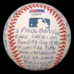 Autographed Baseball, Jim Delsing