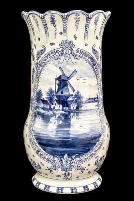 Umbrella Stand, with 'View Of Holland'
