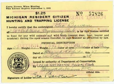Michigan Hunting License