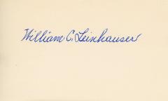 Autograph Card, William "Bill" Leinhauser