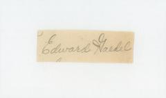 Autographed Paper, Eddie Gaedel