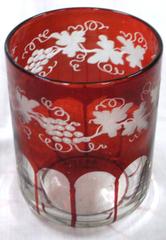 Tumbler, Bohemian Red Glass