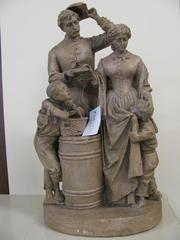 Statuette, Taking The Oath And Drawing Rations
