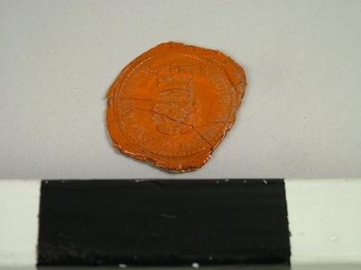 Seal, Impression Of The Seal Of Court Of Sessions, North Reding,  Yorkshire, England