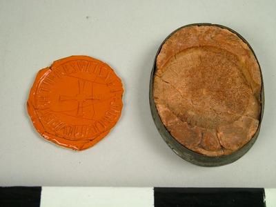 Seals, Impression Of The Seal Of St. Cuthbert, Durham  Monastery