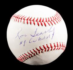 Autographed Baseball, Ron Teasley