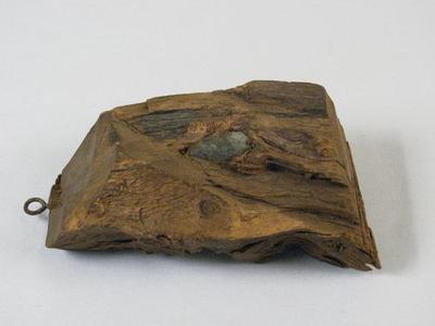 Wood Fragment With Embedded Bullet