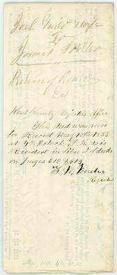 Quit Claim Deed, Joel Guild & James Miller