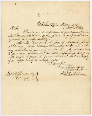 Letters of Introduction, James Miller [6]