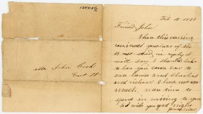 Letters, James Miller 