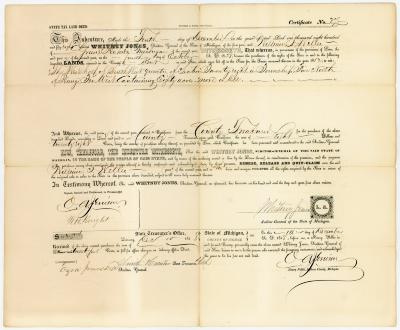 Land Deed, William Welles