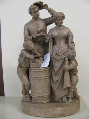 Statuette, Taking The Oath And Drawing Rations