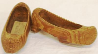 Pair Child's Wooden Shoes