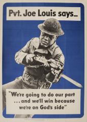 Poster, Pvt. Joe Louis Says