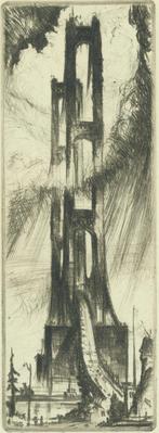 Print, 'Big Mac (Mackinac Bridge) - State V (Final; Edition State)' (5 Of 5)