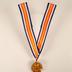 Gold Medal On Ribbon And  Citation, National Space Award, Vfw,  Roger B. Chaffee Archive Collection #6