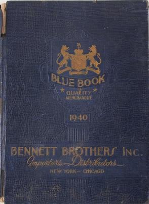 Trade Catalog Blue Book Of Quality Merchandise